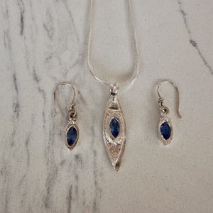 Silver Earring and Pendant Set